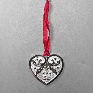 Lenox Silvertone Mistletoe Ornament